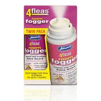 Johnsons 4Fleas Room Flea Fogger Twin Pack with IRG