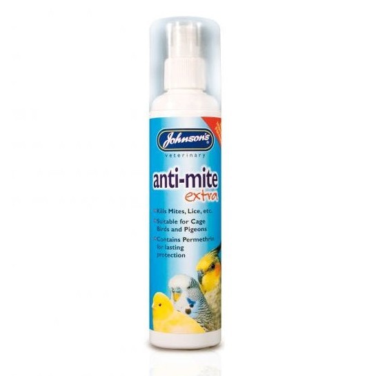 Johnsons Anti Mite Extra for Cage Birds & Pigeons 150ml
