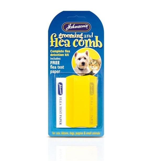 Johnsons Groom Flea Comb for Dogs, Cats & Small Animals