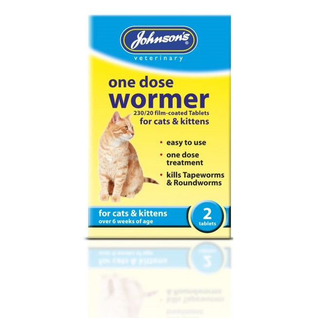 Johnsons One Dose Wormer for Cats tab