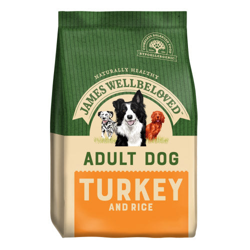 James Wellbeloved Canine Kibble Adult Maintenance Turkey & Rice 15Kg