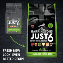 Harringtons Just 6 Lamb Complete Dry Dog Food - New Design Pack