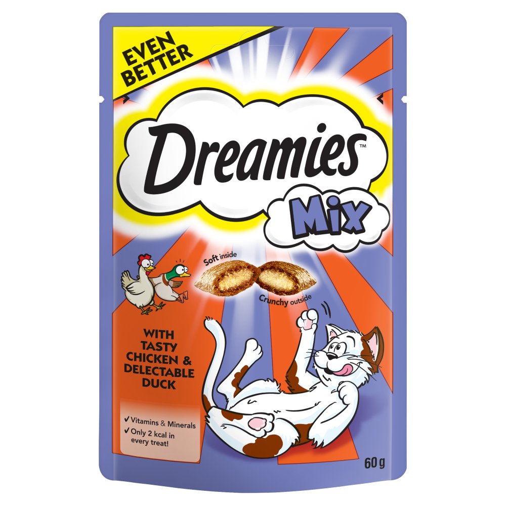 Dreamies Mix -Chicken And Duck Treats for Cat 60g