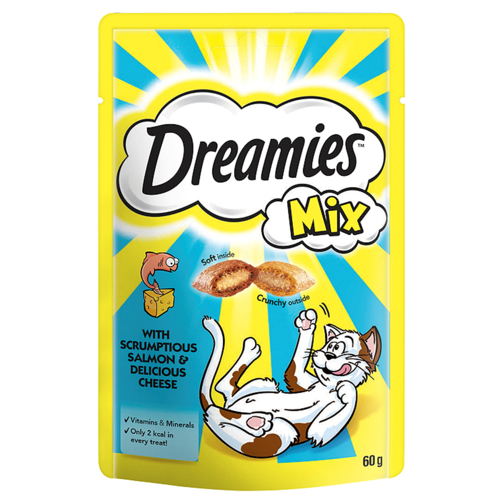 Dreamies Salmon & Cheese Mix Treats for Cats 60g