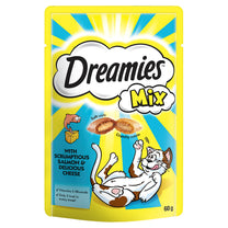 Dreamies Salmon & Cheese Mix Treats for Cats 60g