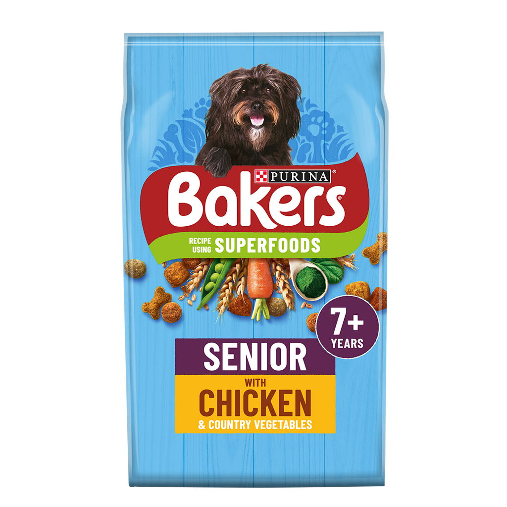 Bakers Senior Rich In Chicken With Country Vegetables Dry Dog Food