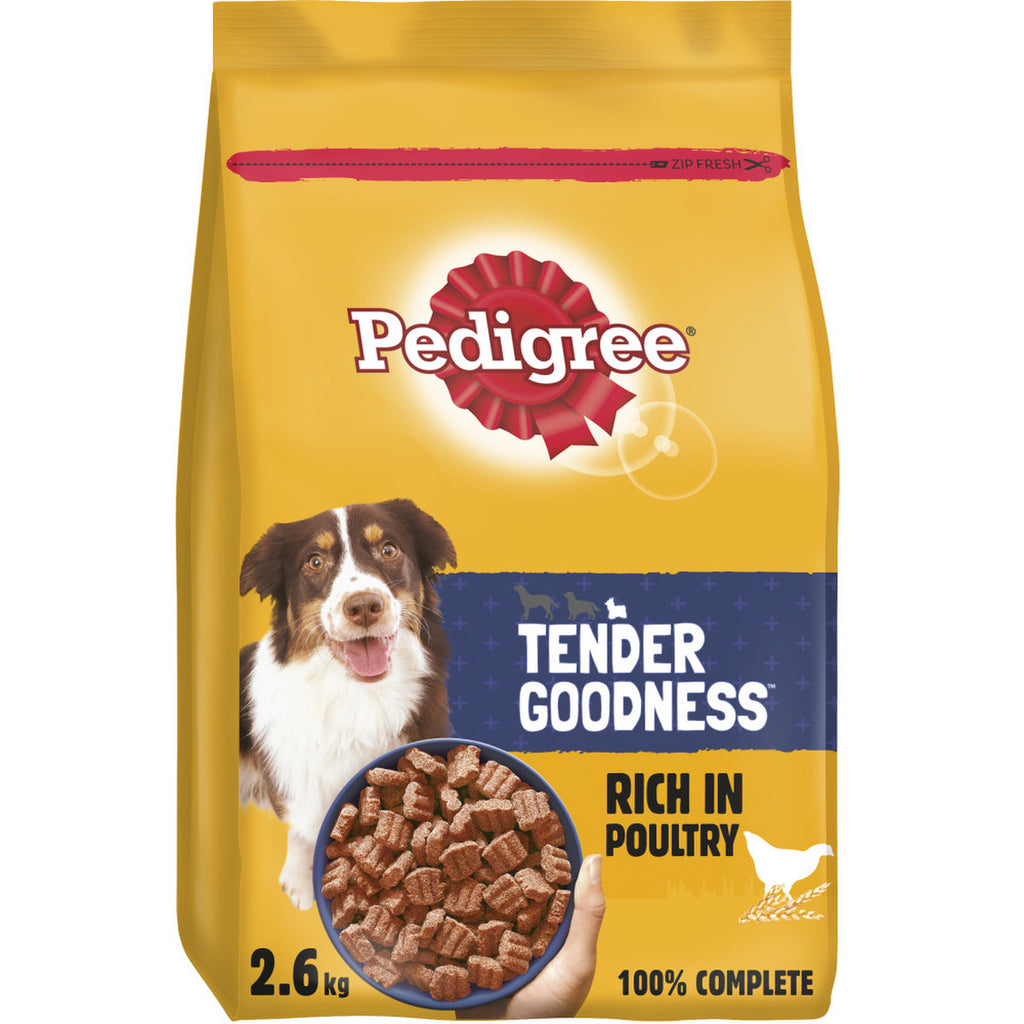 Pedigree Dry Tender Goodness With Poultry for Dogs - 2.6kg