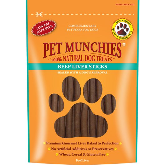 Pet Munchies Beef & Liver Stick Dog Treats 1 x 90g