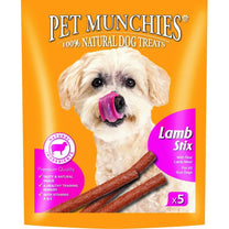 Pet Munchies Lamb Stix Dog Treats 1 x 50g