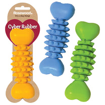 Rosewood Cyber Rubber Dental Bone Dog Toy Large