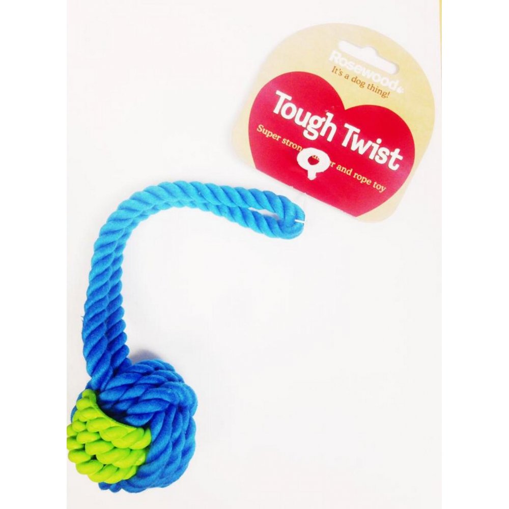 Rosewood Tough Twist Super Strong Rubber Rope Ball