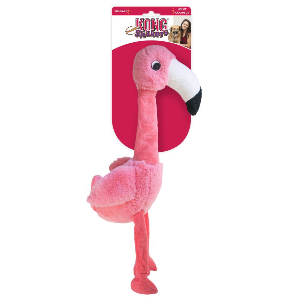 KONG Shakers Honkers Flamingo Toy for Dogs - Small