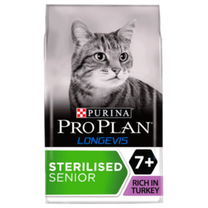 Pro Plan Longevis Sterilised 7+ Senior Dry Cat Food Turkey - 3kg