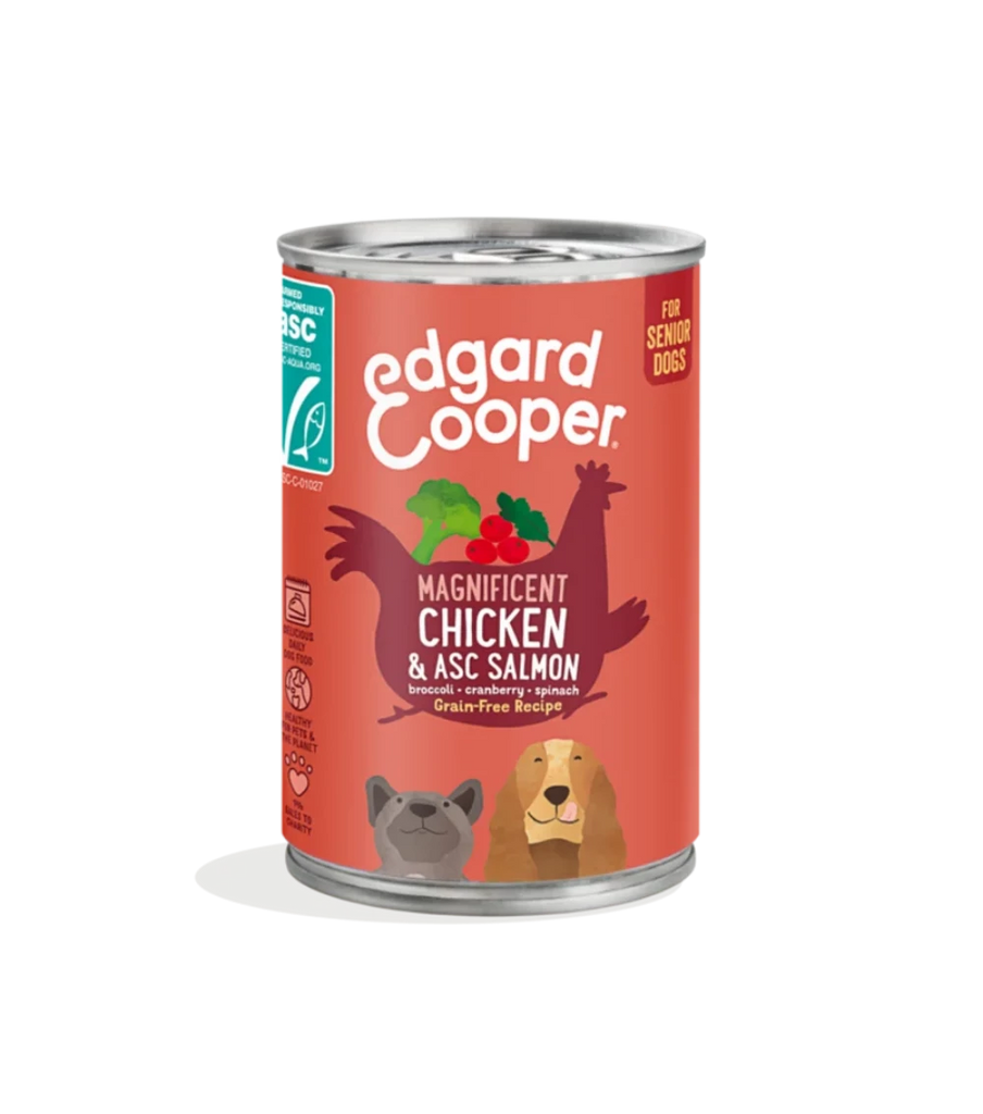 Edgard & Cooper Dog Wet Tin Chicken & Salmon 400g