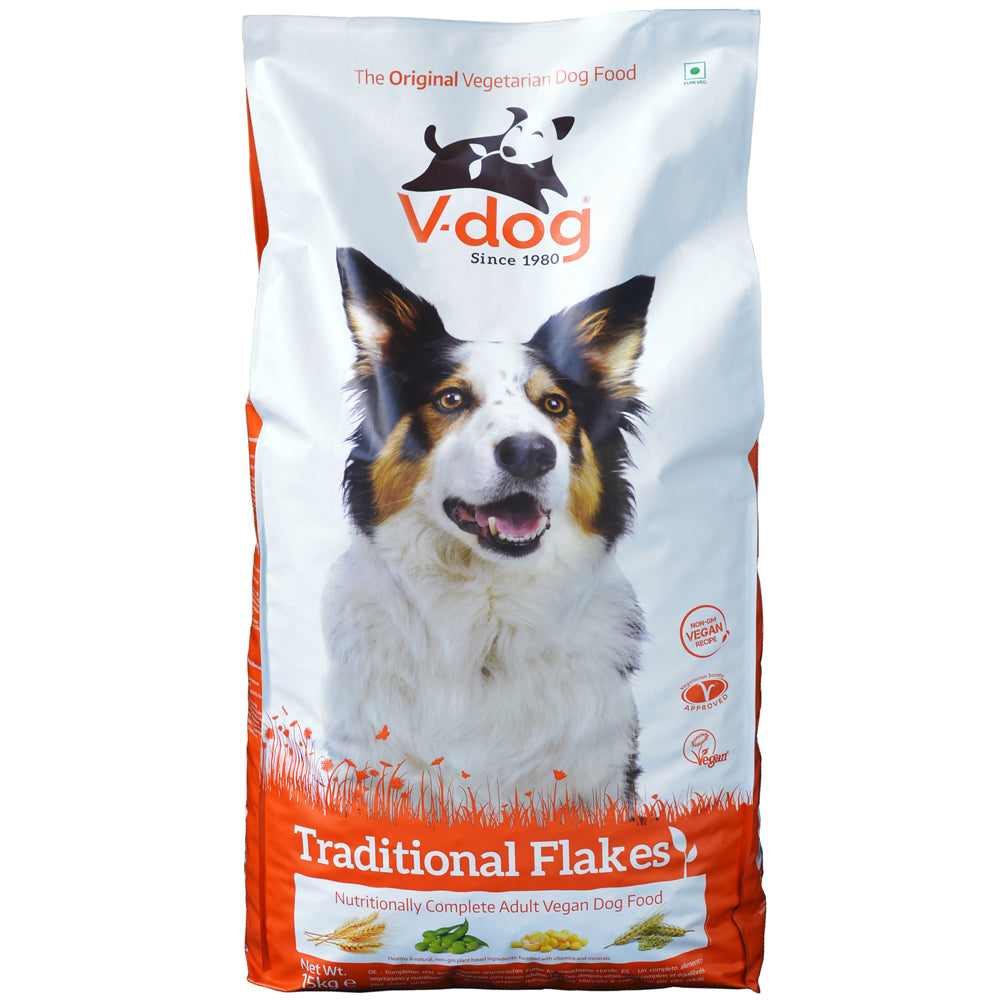 Vegeco V-dog Vegetarian Traditional Flake Food for Dogs 15kg