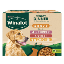 Winalot Sunday Dinner Wet Dog Food Pouches In Gravy