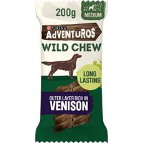 Adventuros Wild Chew with Venison Treats for Dogs - Large - 200g