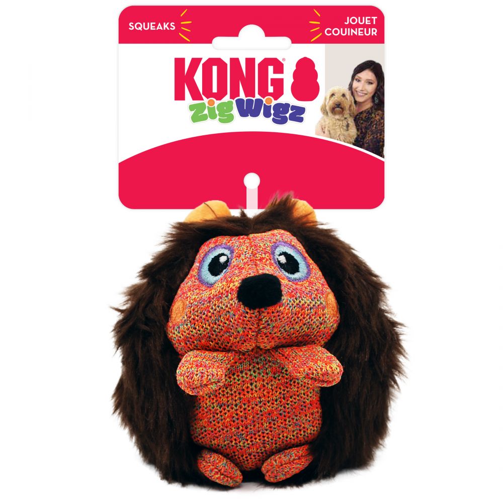 KONG Zigwigz Hedgehog Toy for Dogs - Medium