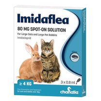 Imidaflea for Large Cats and Rabbits - 80g 0.8ml