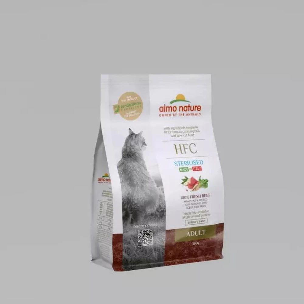 Almo Nature HFC for Sterilized Adult Cats - Dry Food 100% Fresh Beef