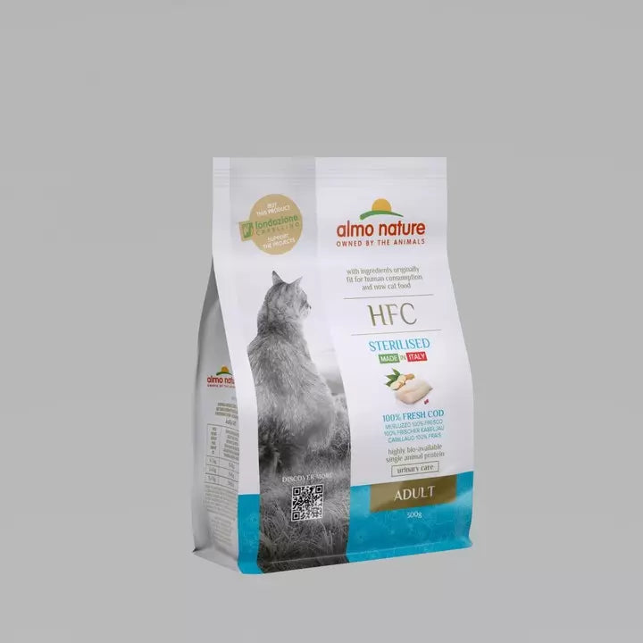 Almo Nature HFC for Sterilized Adult Cats - Dry Food 100% Fresh Cod