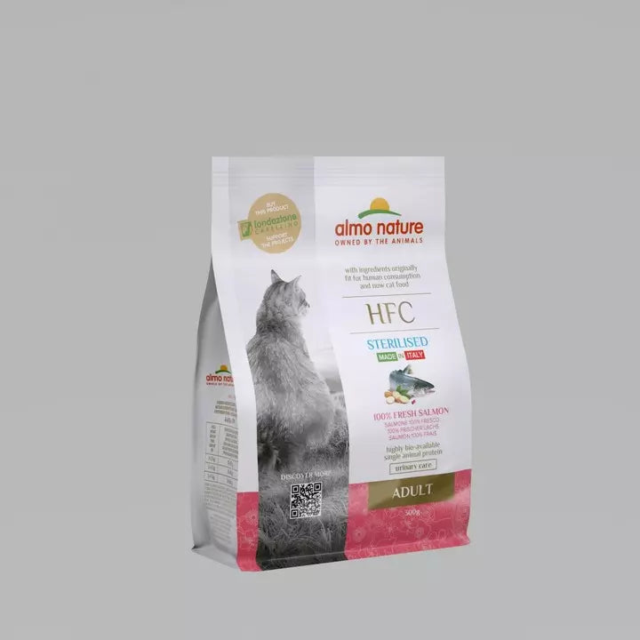 Almo Nature HFC for Sterilized Adult Cats - Dry Food 100% Fresh Salmon
