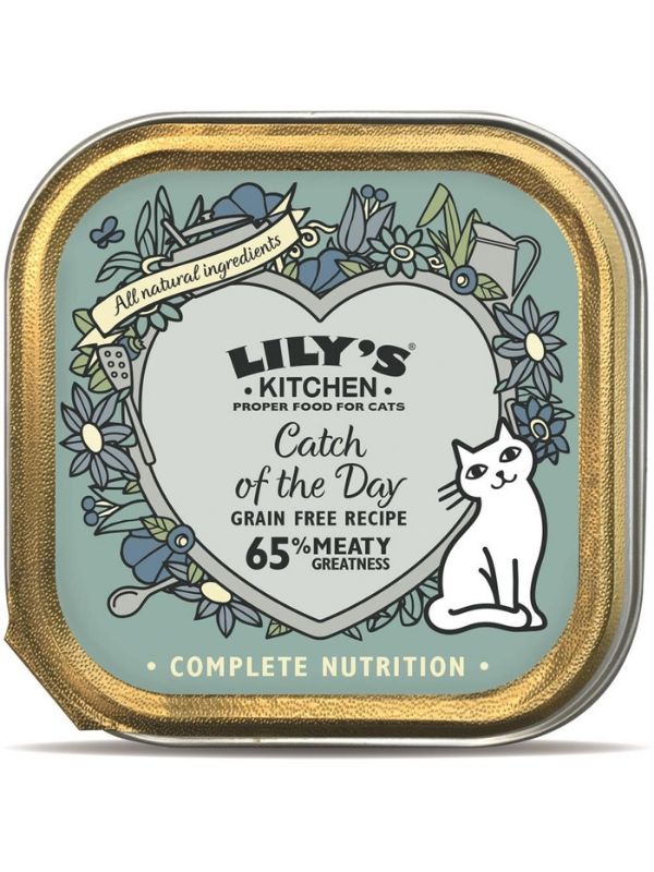 Lily's Kitchen Catch Of The Day Pate Tray for Cats - 85g