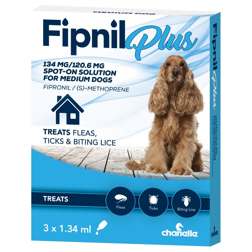 Fipnil Plus for Medium Dog - 134mg - 3 pipettes