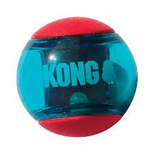 KONG Squeezz Action Red Ball Fetch Toy for Dogs