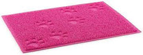 Ancol Dog Feeding Mat Non-Slip Paw Design - Pink