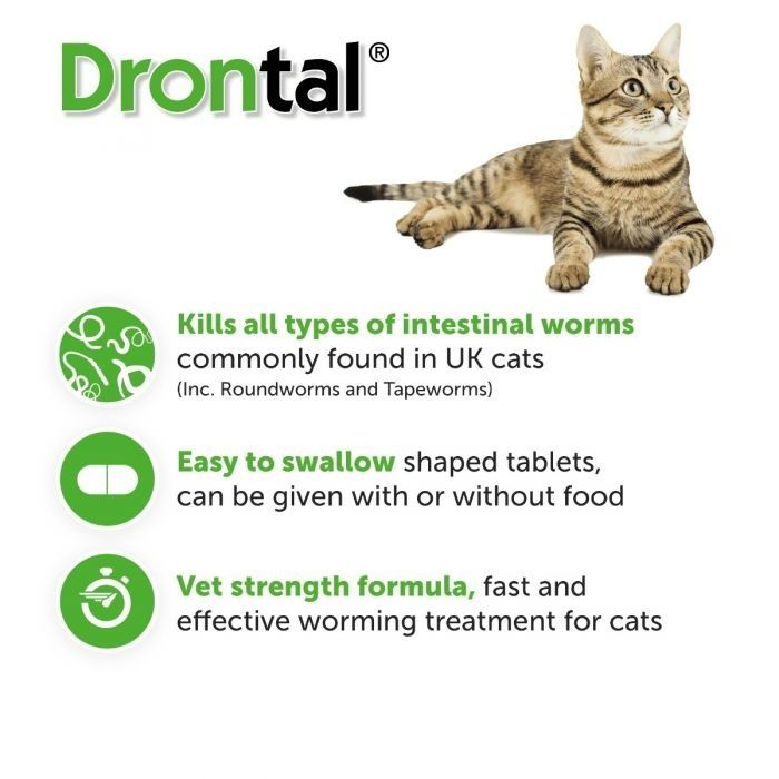 Drontal Cat XL Wormer Tablets for Large Cats (Over 4kg)