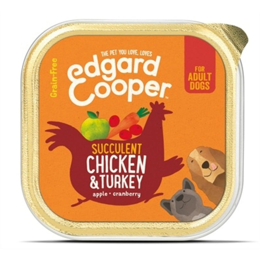 Edgard & Cooper Dog Adult Wet Cup Chicken/turkey 300g