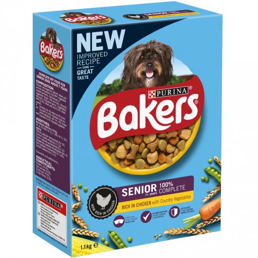 Bakers Senior Dog Rich In Chicken With Country Vegetables 2.85kg