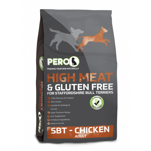 Pero High Meat & Gluten-Free Food for Staffordshire Bull Terrier 12kg
