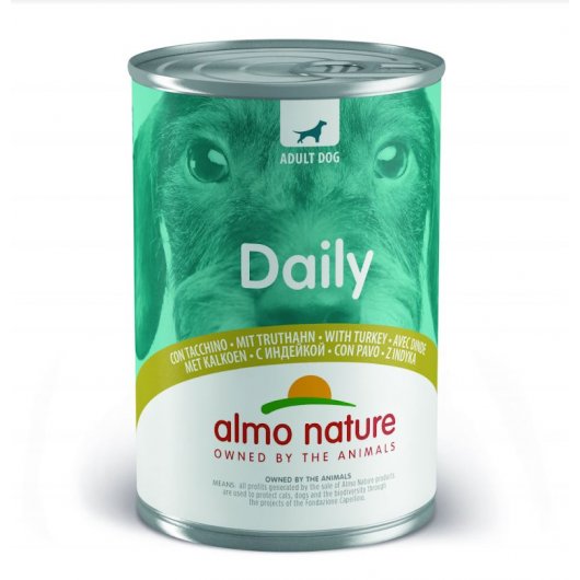 Almo Nature Daily Wet Food Tin for Dogs Turkey
