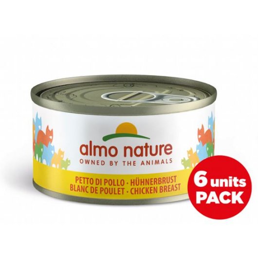 Almo Nature Mega Pack Wet Food Tins for Cats Chicken Breast