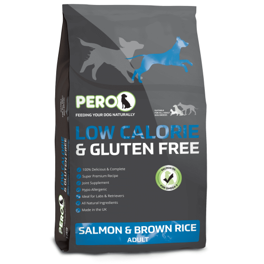 Pero Low Calorie & Gluten-Free Salmon & Brown Rice for Dogs 12kg