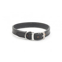 Ancol Leather Dog Collar Black