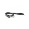 Ancol Leather Dog Lead Black