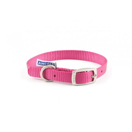 Ancol Nylon Dog Collar Pink