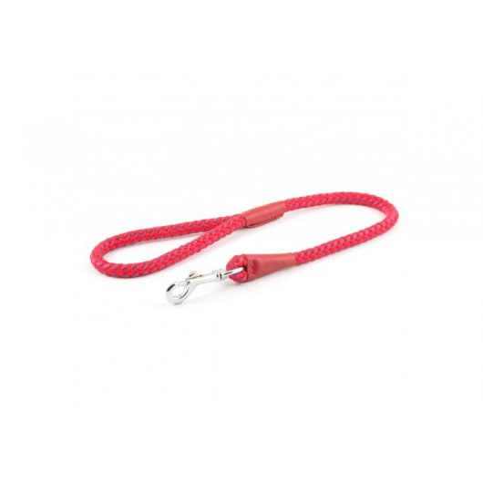 Ancol Rope Dog Lead Trigger Hook Red