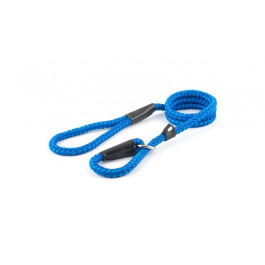 Ancol Rope Dog Slip Lead Blue