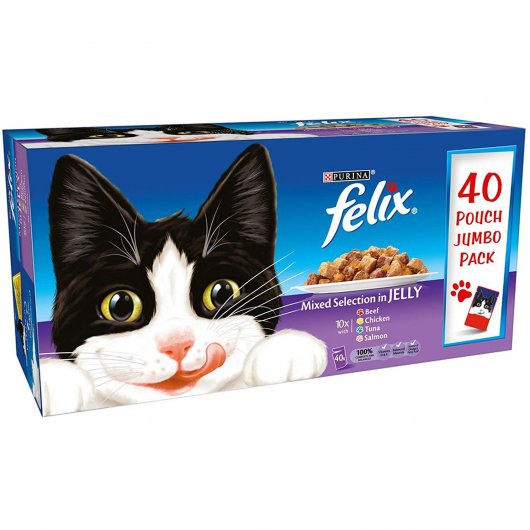 Purina Felix Mixed Selection Pouch in Jelly 100g