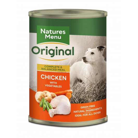 Natures Menu Chicken with Vegetables Cans for Dogs 400g