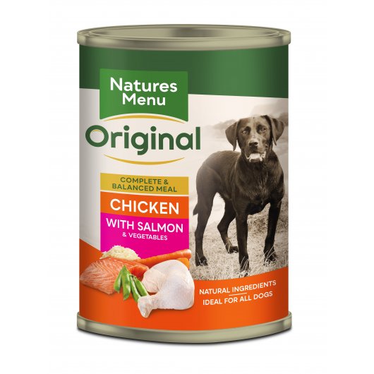 Natures Menu Chicken With Salmon Dog Can 12 x 400g