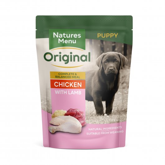 Natures Menu Puppy Chicken & Lamb Pouches - 300g
