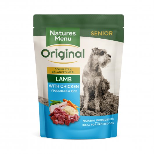 Natures Menu Senior Lamb With Chicken Dog Pouch - 300g