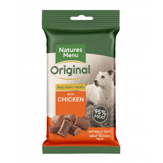 Natures Menu Real Meaty Dog Treats With Chicken - 60g