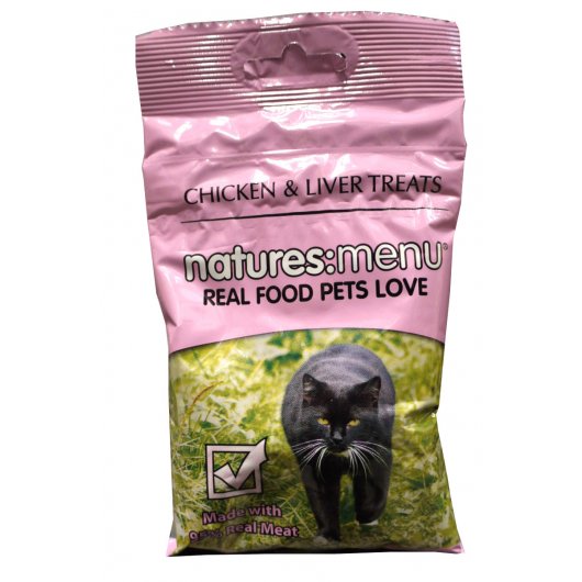 Natures Menu Chicken & Liver Treats for Cats - 60g