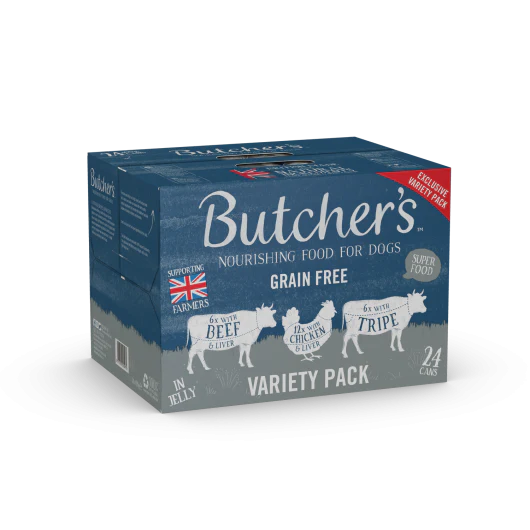 Butcher's Grain Free Mixed Recipes Wet Dog Food - 24x400g